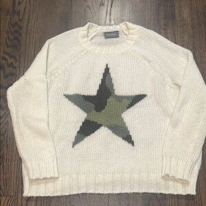 Women's Cream Star Sweater